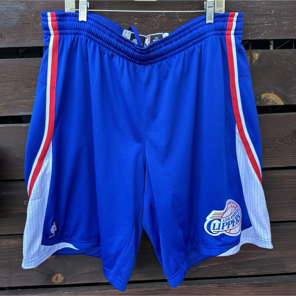 Authentic Team NBA Adidas Pro Cut Clippers game‎ Basketball Shorts Size 2XL
